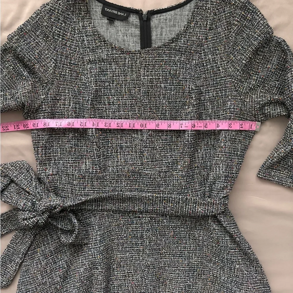Lane Bryant Tweed Knit Belted Midi Dress 14 - Picture 4 of 8